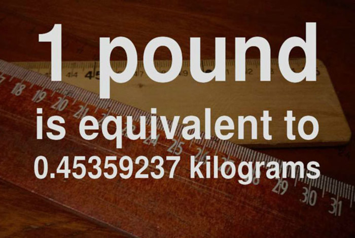 Việc quy đổi khối lượng từ Pound sang Kg đã được các đơn vị quốc tế công nhận